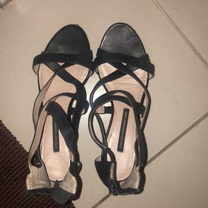 french connection sandals 1/2 inch wedge